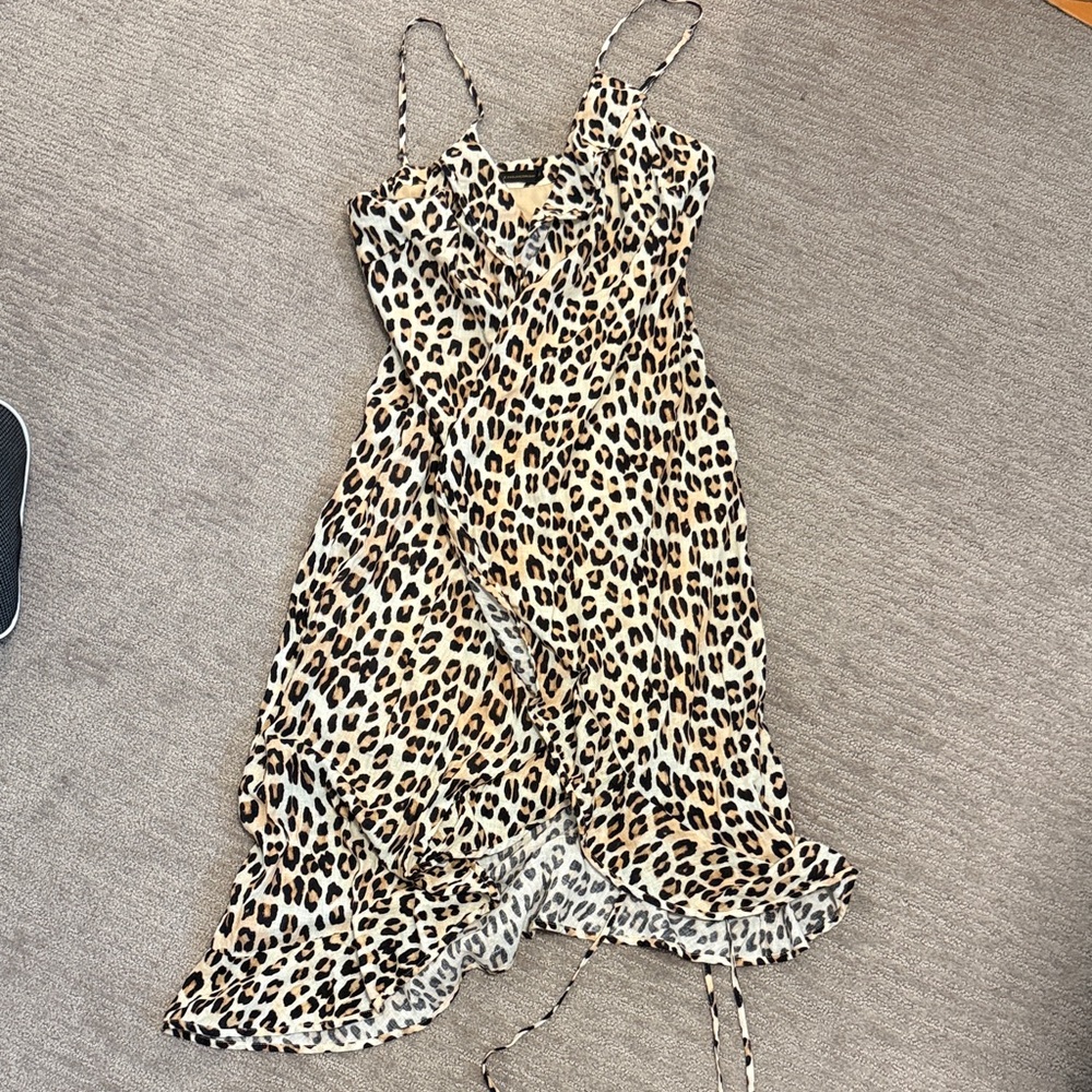 Leopard Print Midi Dress